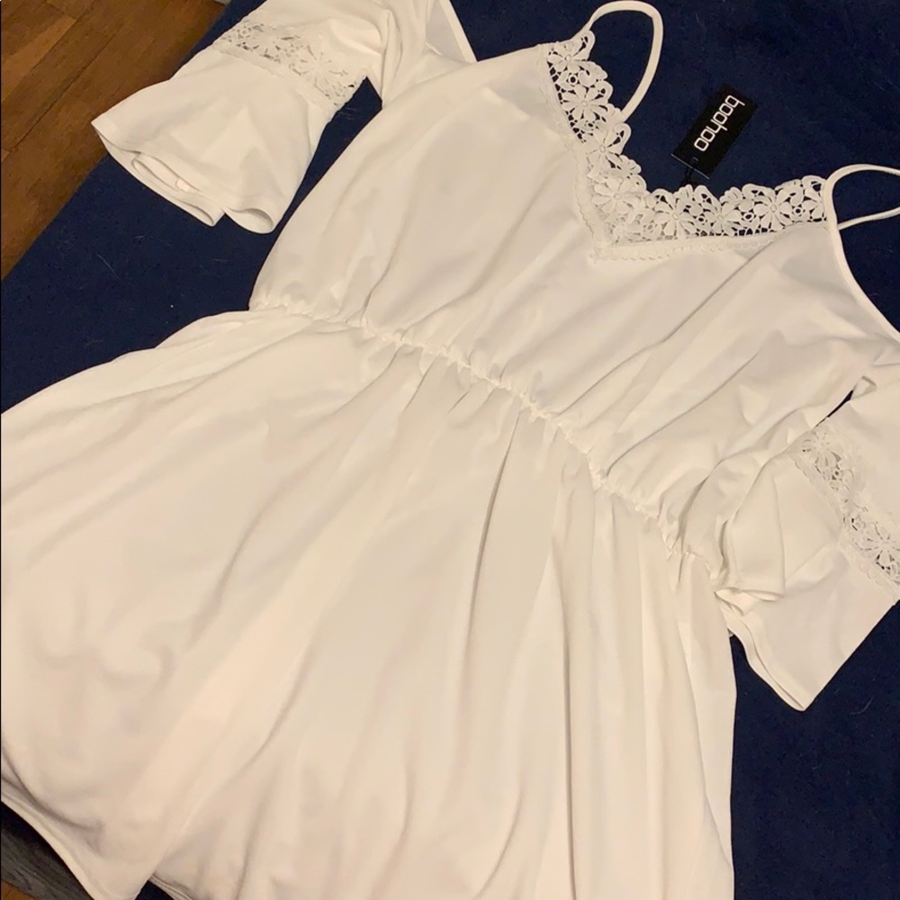 White dress from boohoo